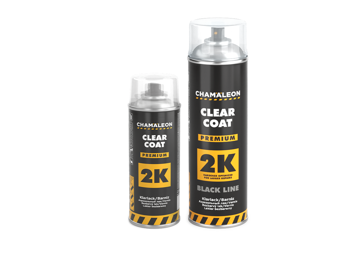 2K Aerosol clear coat premium (includes slow hardener)